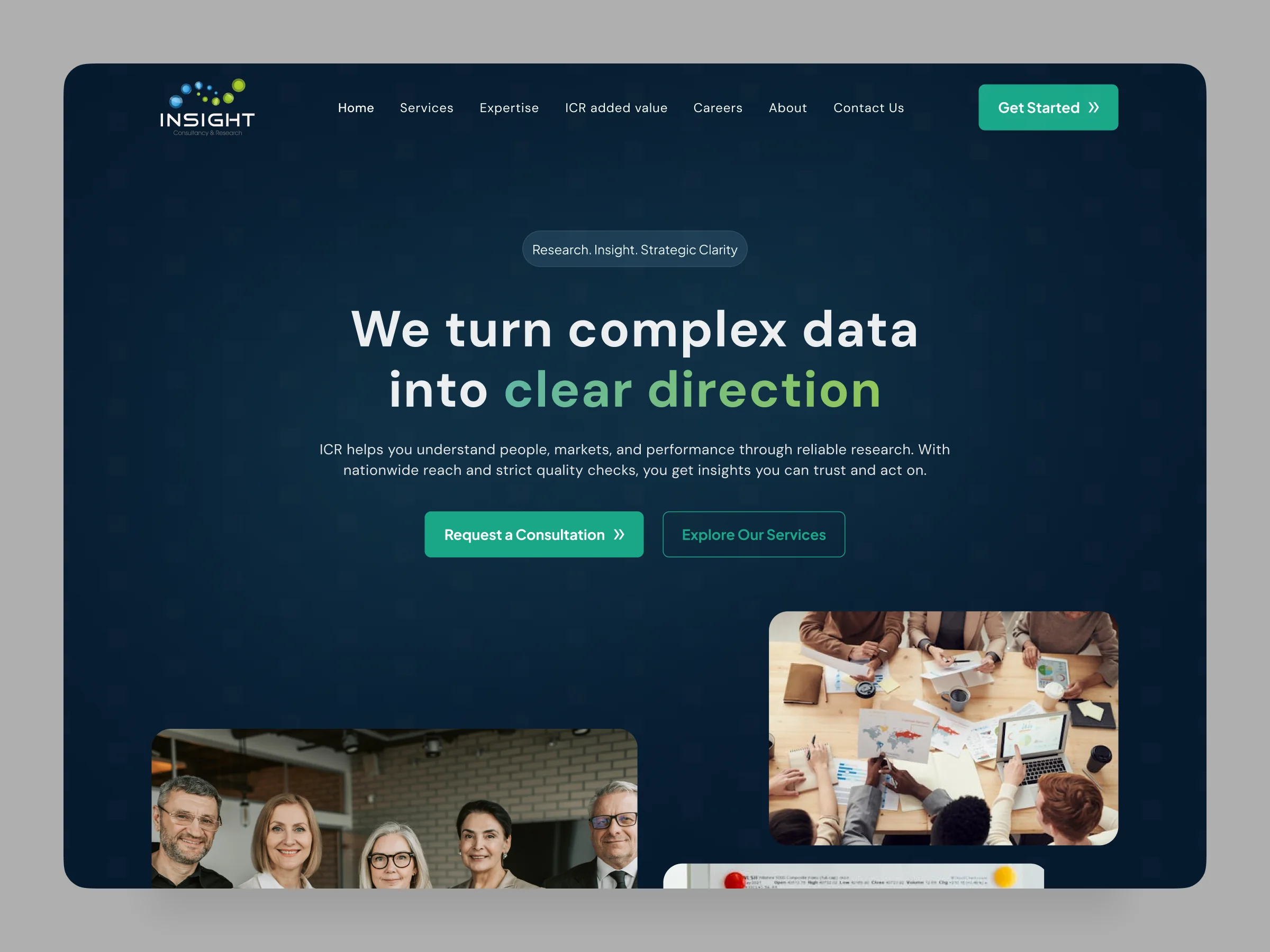 The Insight Consultancy & Research homepage